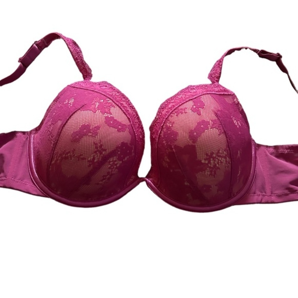 Cacique size 40D pink floral bra